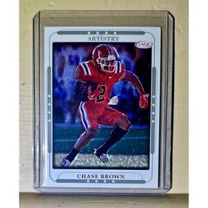 Chase Brown 2023 SAGE NFL Artistry Football #18 Card